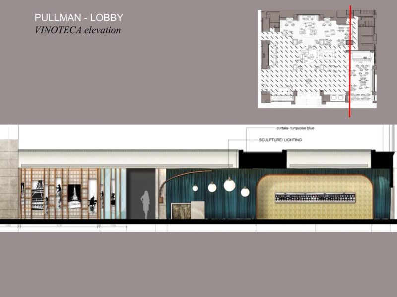 Pullman Lobby Vinoteka Elevation Pullman Lobby Vinoteka Elevation