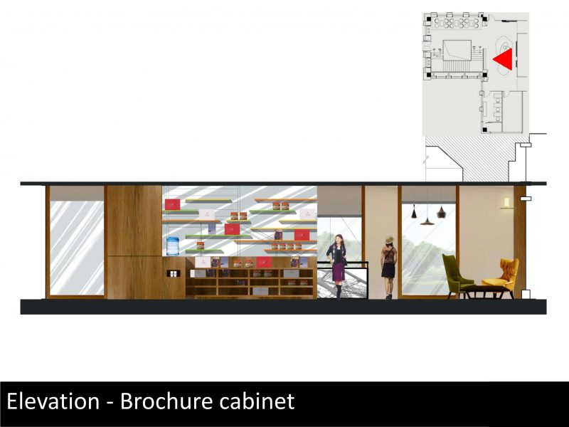 Alliance française elevation shelves
