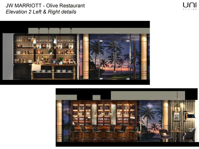 JW Marriott Olive Restaurant Elevation 1