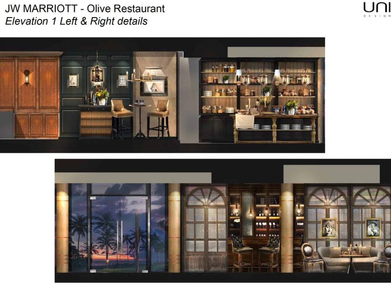 JW Marriott Olive Restaurant Elevation 2